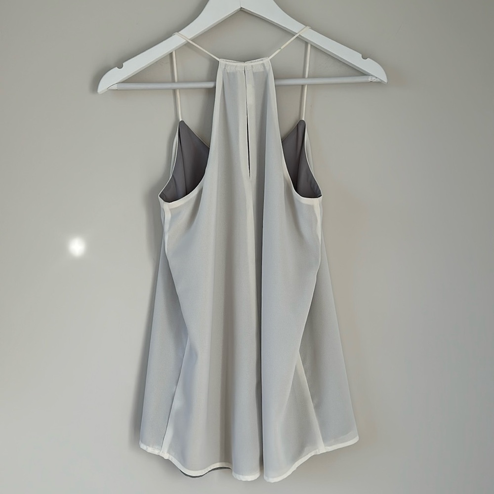 Express Barcelona Tank Top BUNDLE Office Workwear Business Layering Blue White - Picture 16 of 16